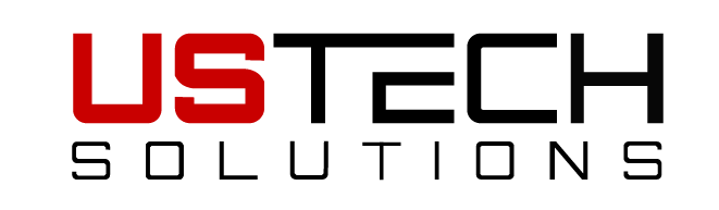 USTech Solutions Logo Ustech solutions logo black trans